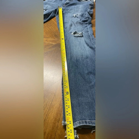 Calvin Klein Womens Flare Fit Distressed Jeans Size 27 - Picture 7 of 13